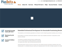Tablet Screenshot of plusdeltapartners.com